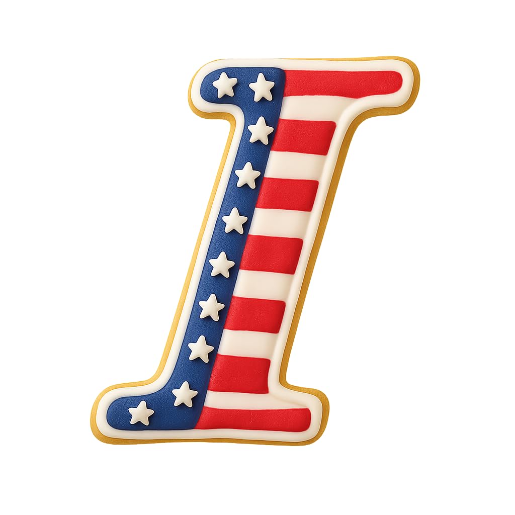 Fancy Cursive Letter Cookie Cutter - 4" Tall Alphabet Baking Mold (Random Color)