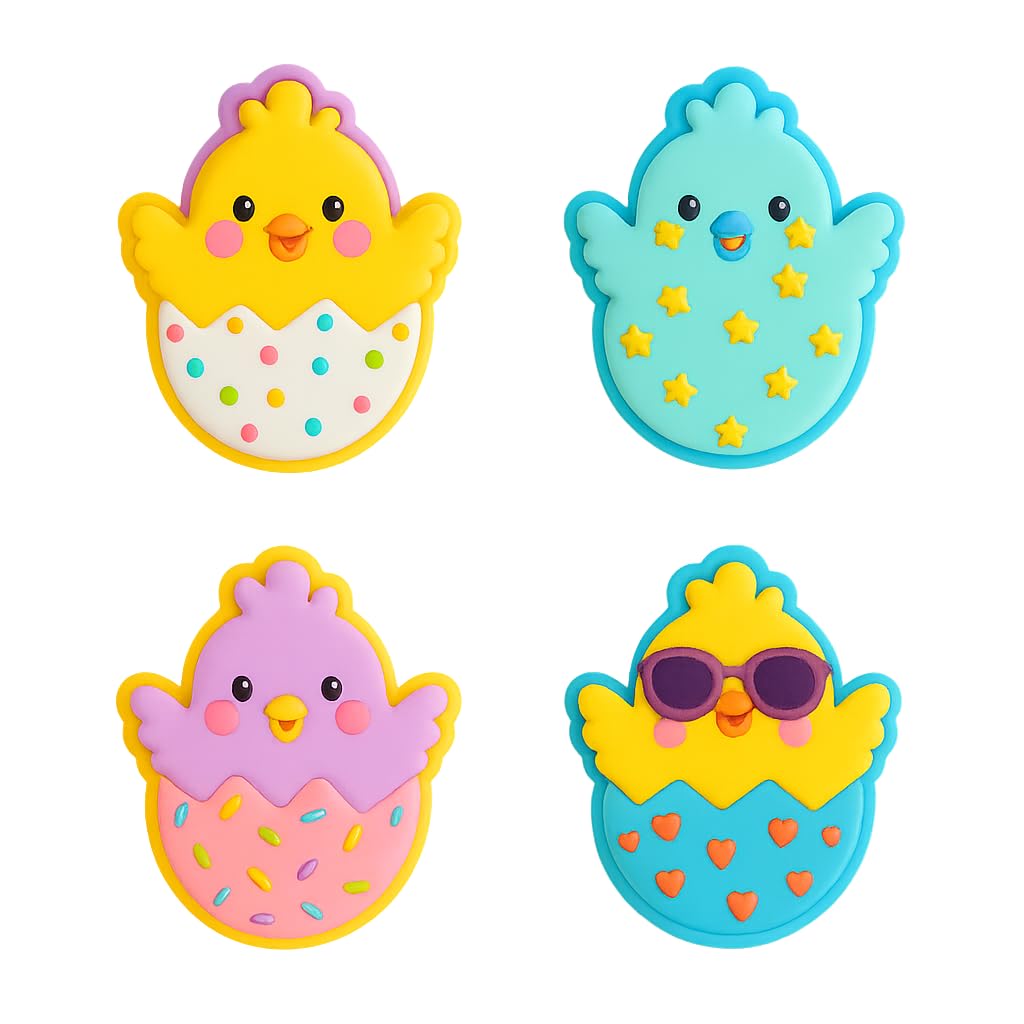 Hatching Chick Cookie Cutter & Stamp 4x3.5" for Baking & Fondant Clay Embosser