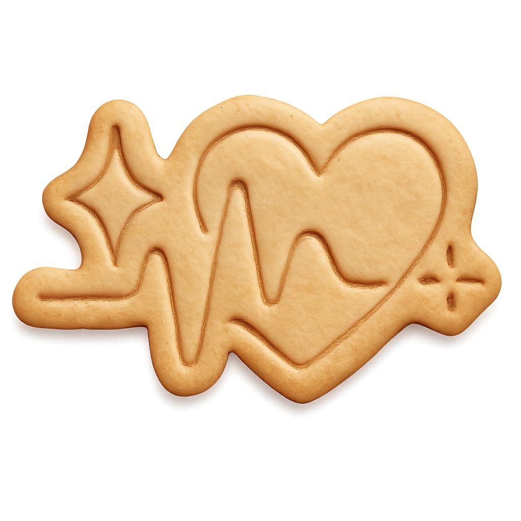 Glistening Heartbeat Cookie Cutter - 4x2.7" Premium Kitchen Party Tool