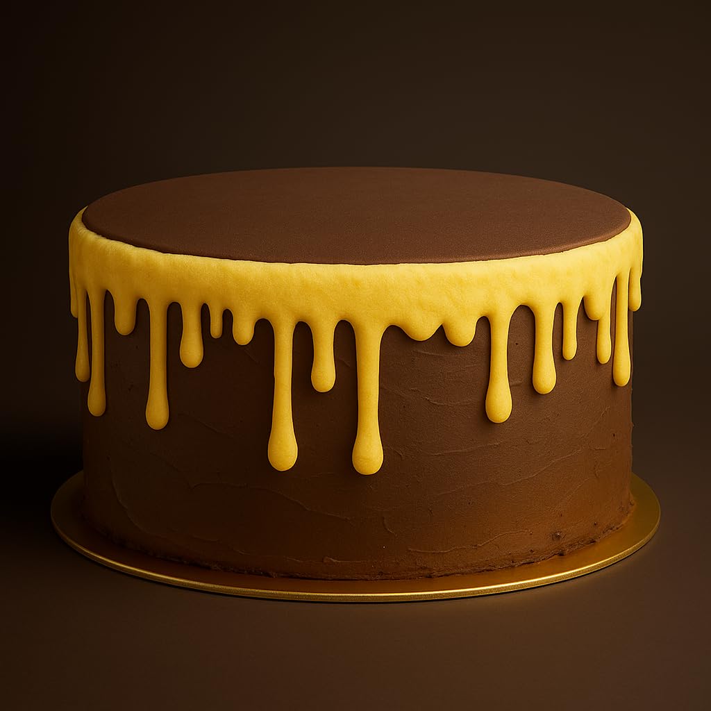 Mighty Gadget Dripping Shape Fondant Cutter (Style 2) 6x2.52" Cake Drip Border & Icing Edge Mold (Random Color)
