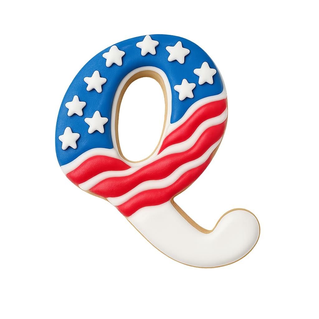 Fancy Cursive Letter Cookie Cutter - 4" Tall Alphabet Baking Mold (Random Color)