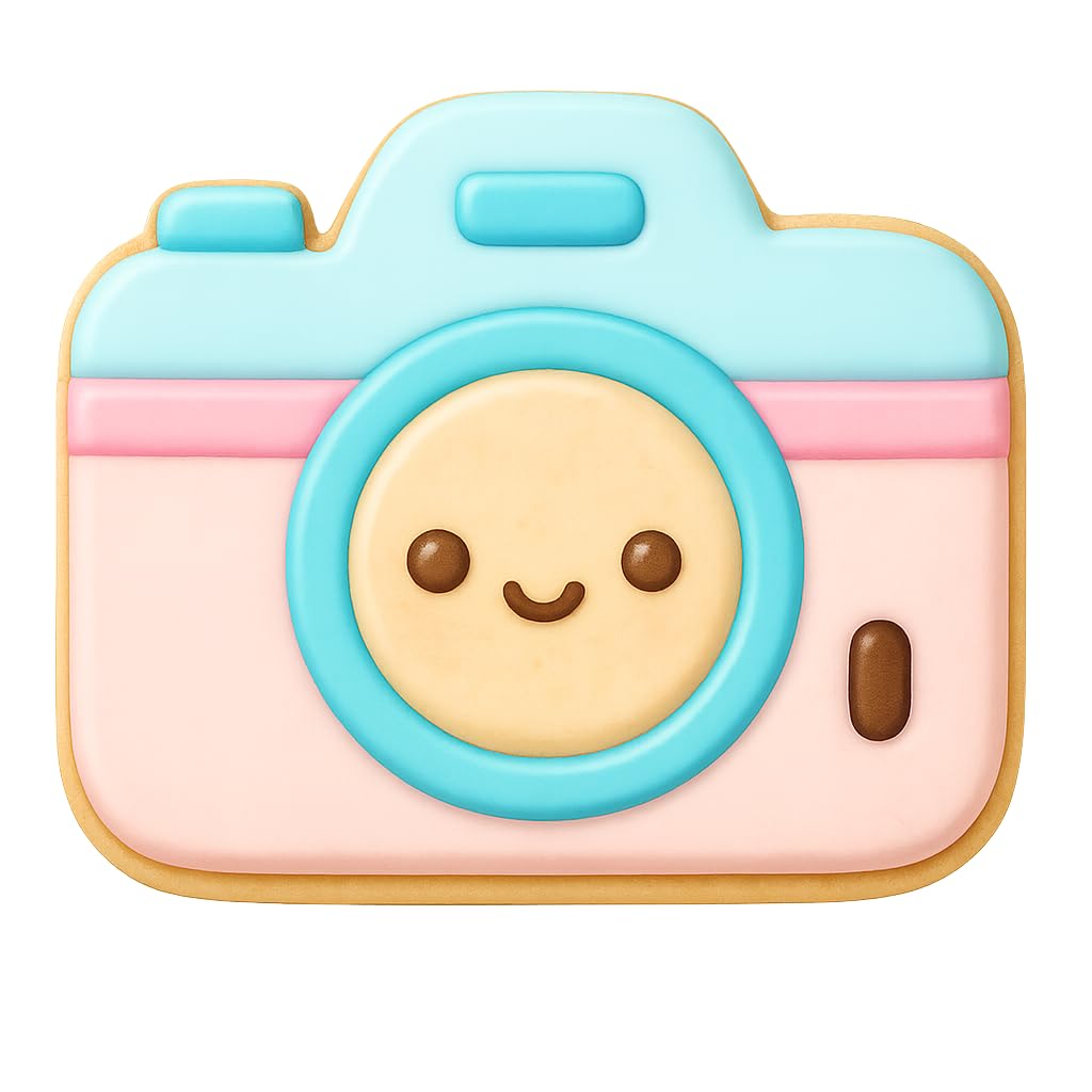 Kawaii Camera Cookie Cutter - 4x3.4" Fun Kitchen Baking Design