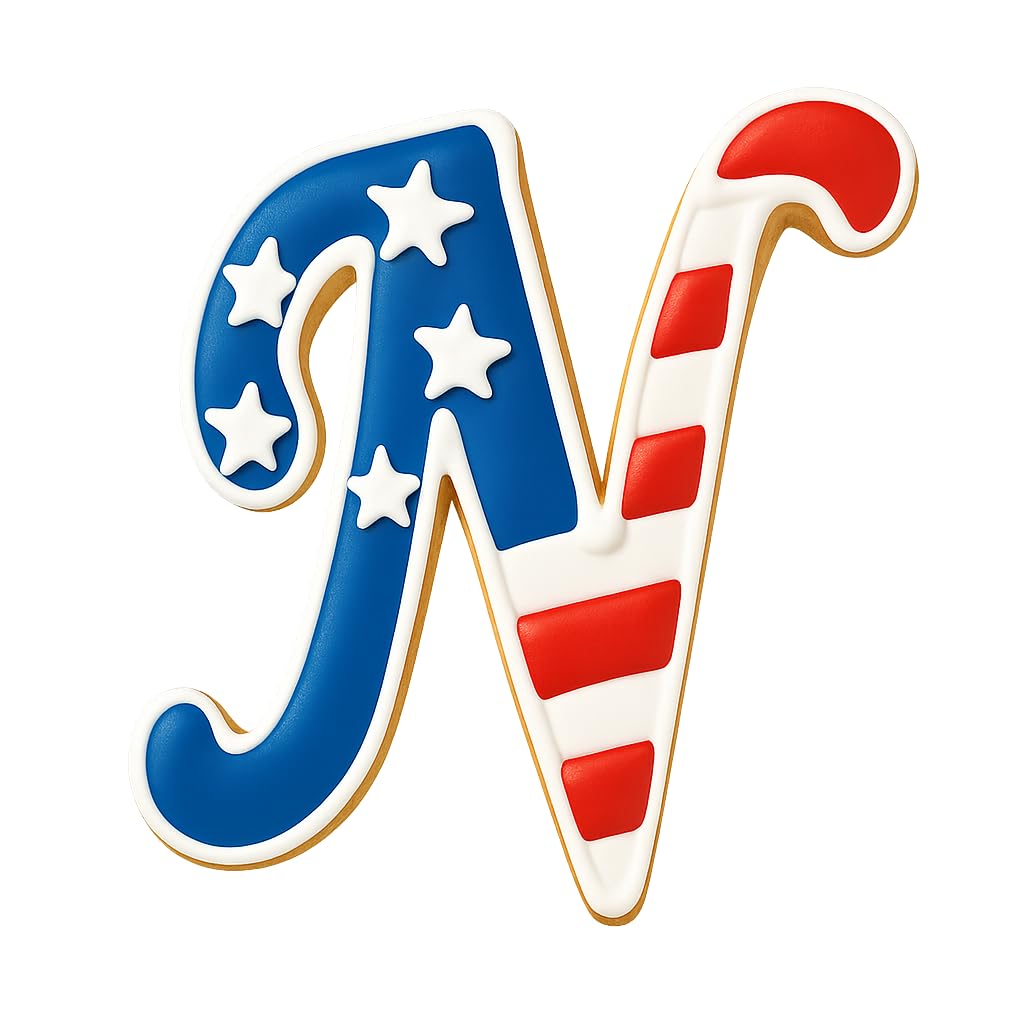 Cursive Letter N Cookie Cutter