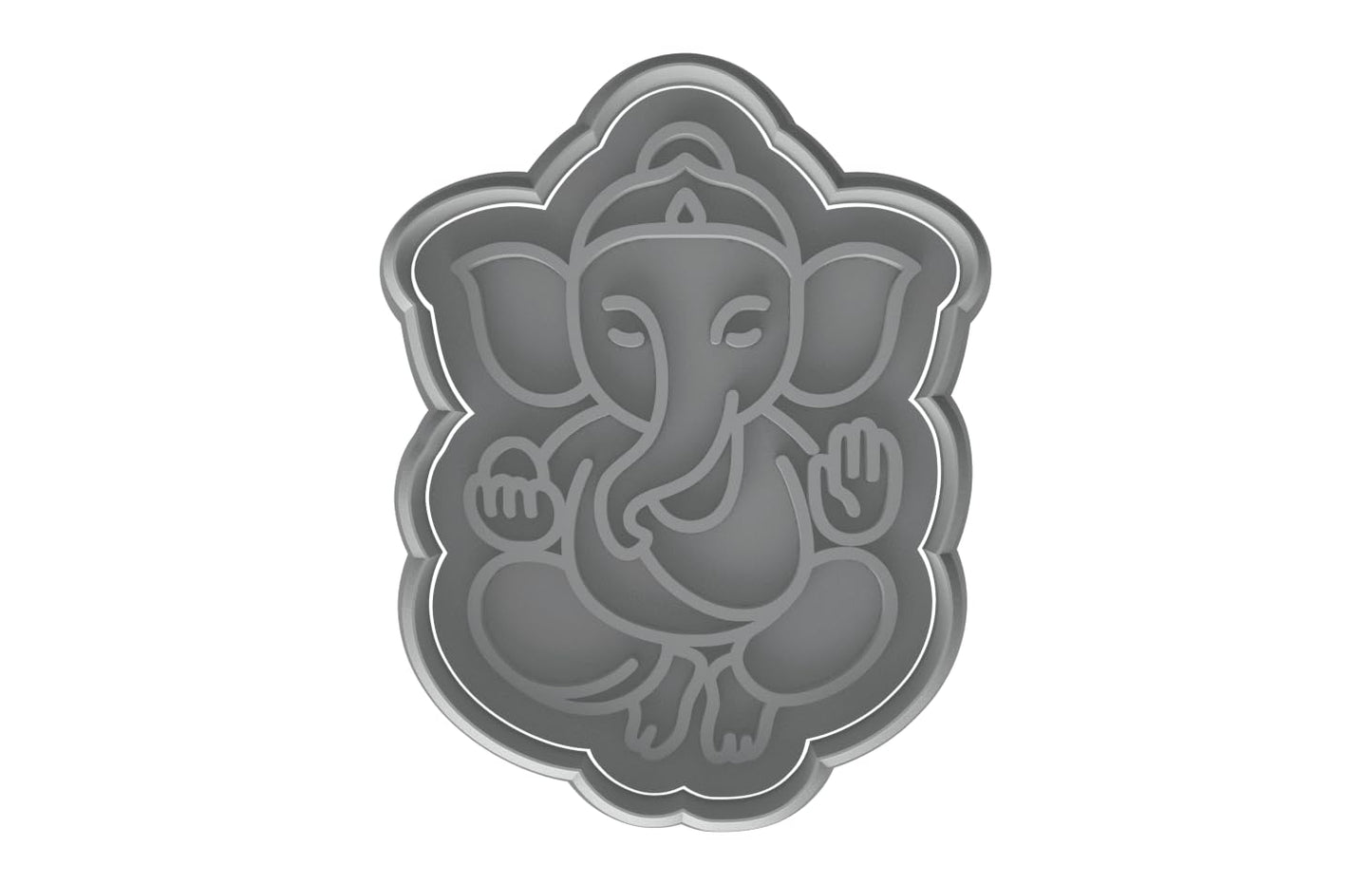 Ganesha Blessings Cookie Cutter - 4x3" Creative Kitchen Design Set