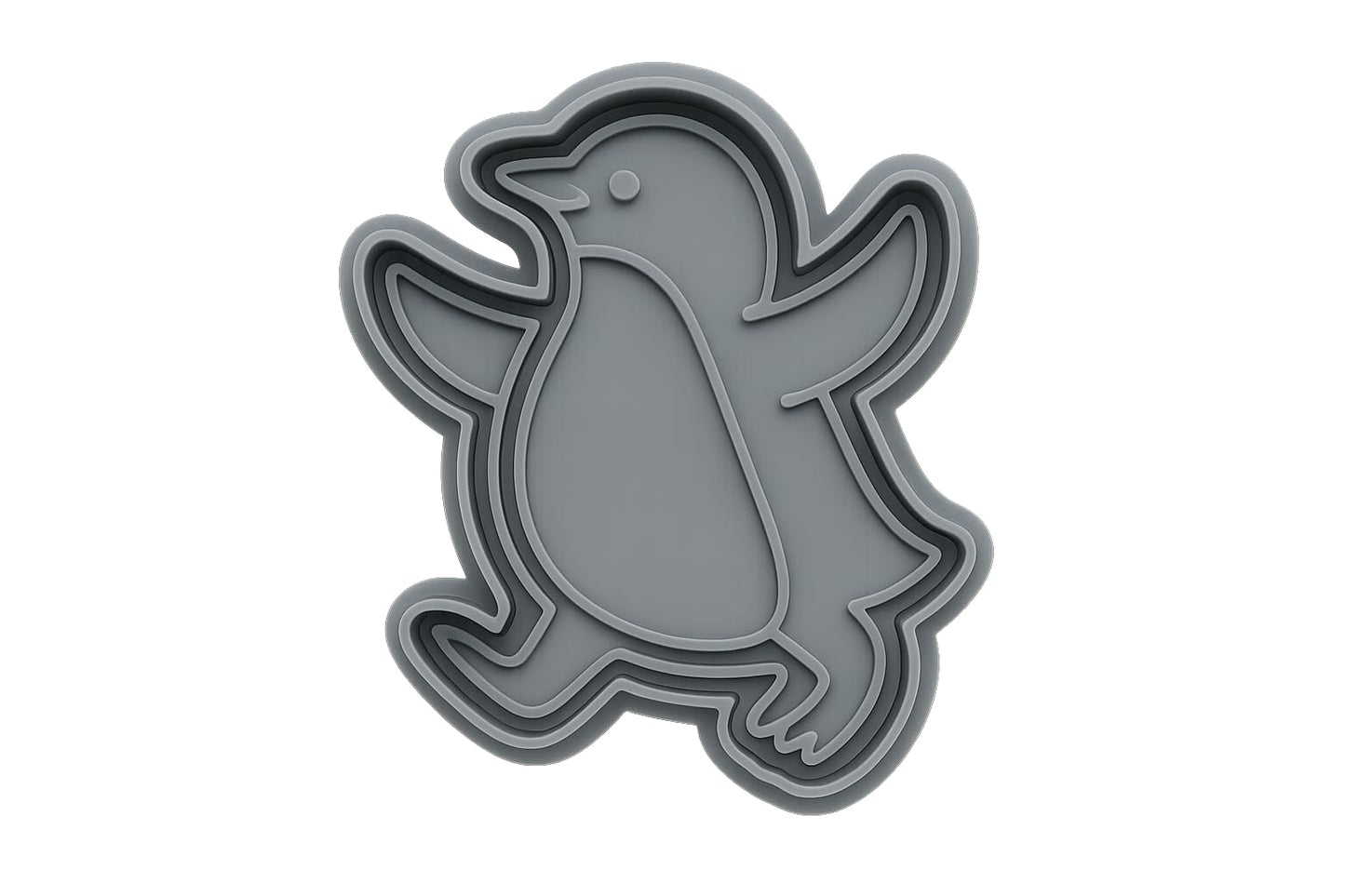 Prancing Penguin Cookie Cutter - 3x4" Creative Baking Fun Design