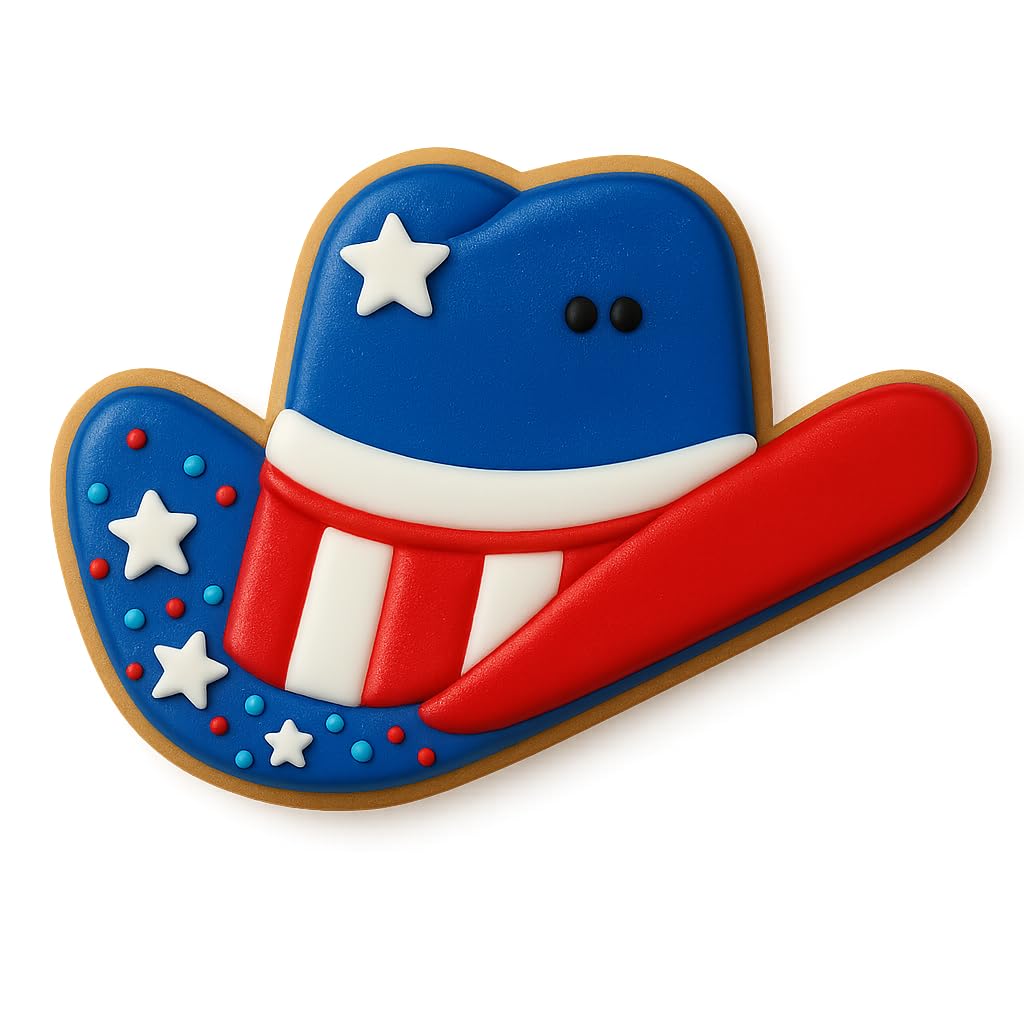 Cowboy Hat and Boot Cookie Cutter Set (4.25" Each) - Western-Themed Baking and Crafting Tool (Random Color)