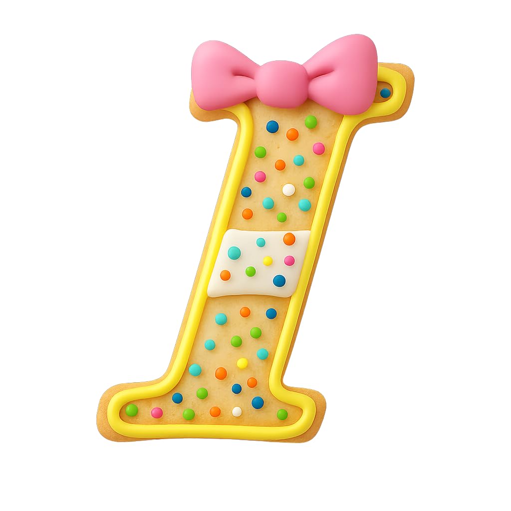 Fancy Cursive Letter Cookie Cutter - 4" Tall Alphabet Baking Mold (Random Color)