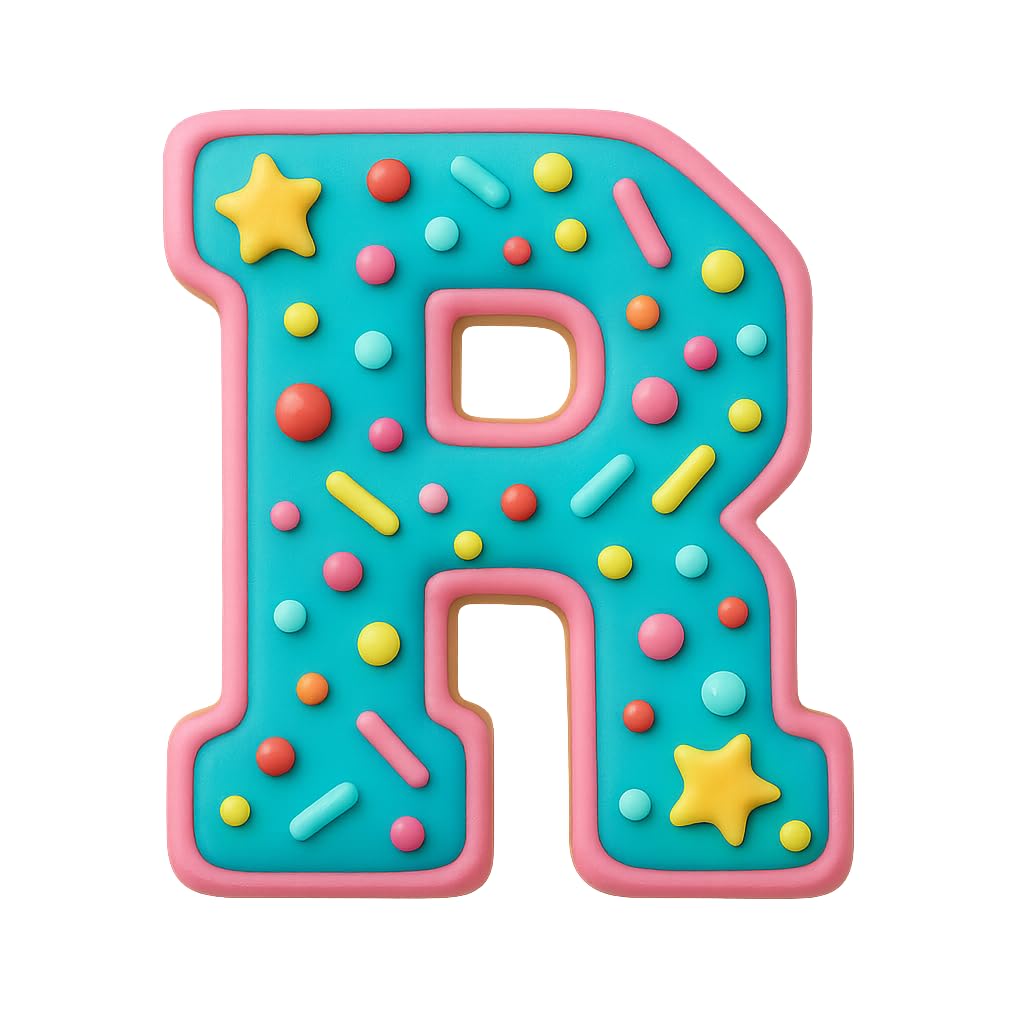 Mighty Gadget 3 inches Varsity Letters Cookie Cutters
