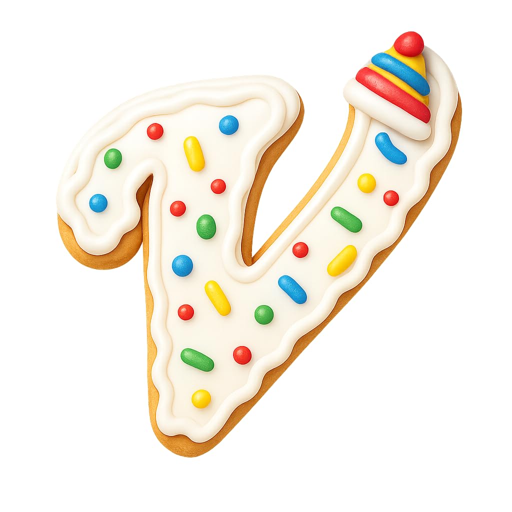 Fancy Cursive Letter Cookie Cutter - 4" Tall Alphabet Baking Mold (Random Color)