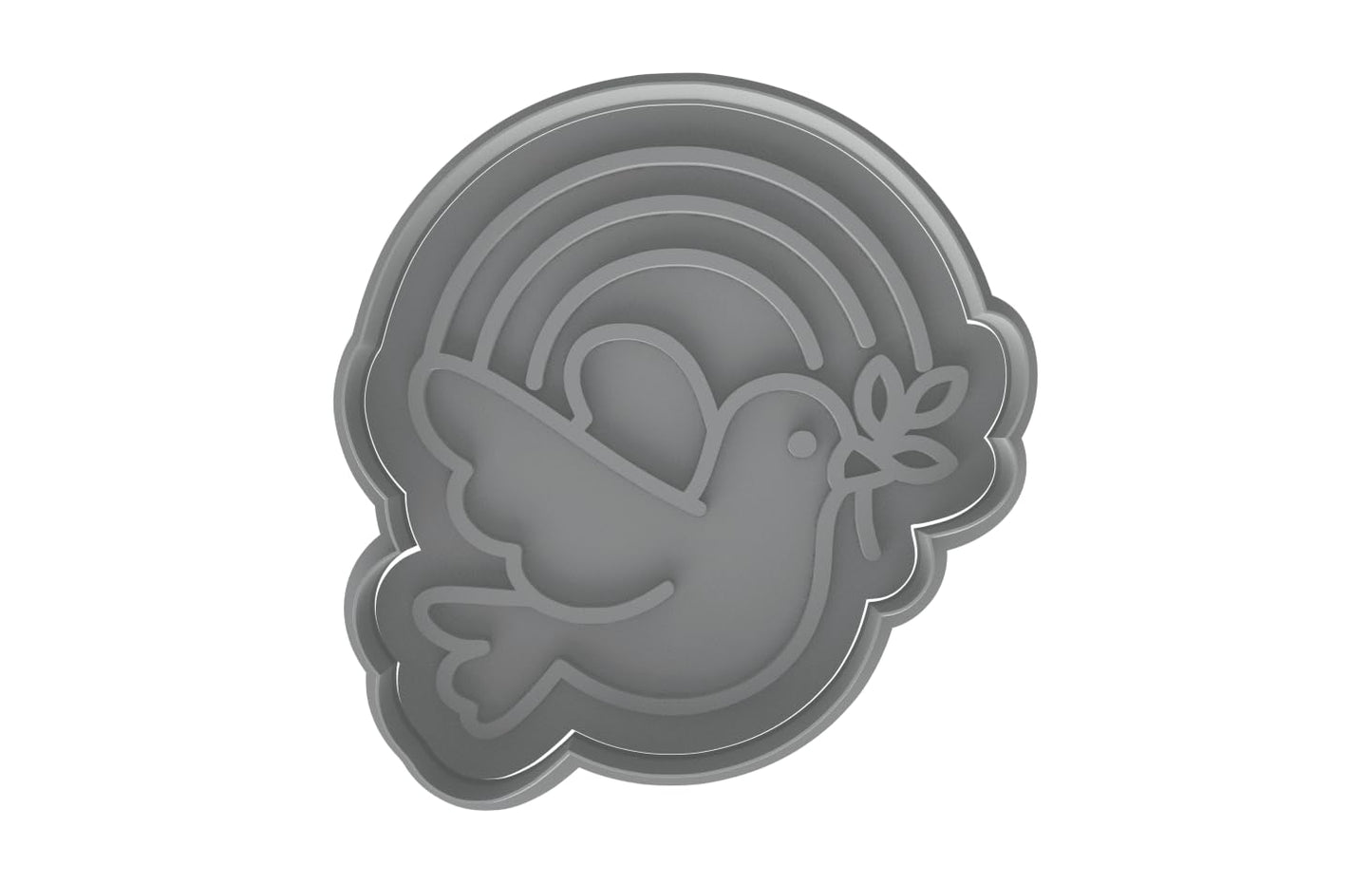 Dove Rainbow Covenant Cookie Cutter - 4x3.8" Creative Kitchen Design