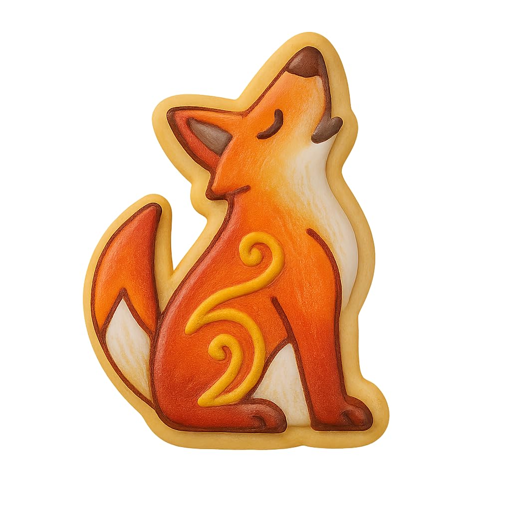 Howling Coyote Trickster Cookie Cutter - 4x2.9" Creative Party Tool