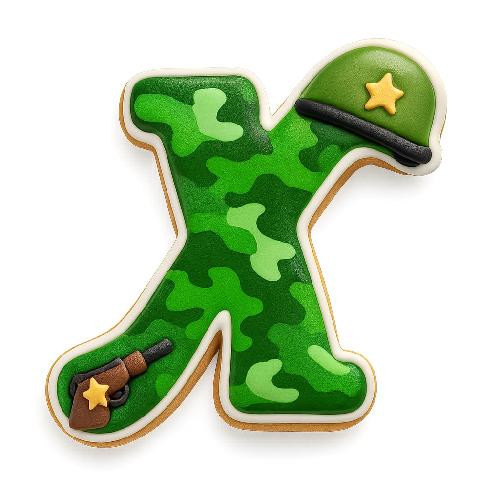 Fancy Cursive Letter Cookie Cutter - 4" Tall Alphabet Baking Mold (Random Color)