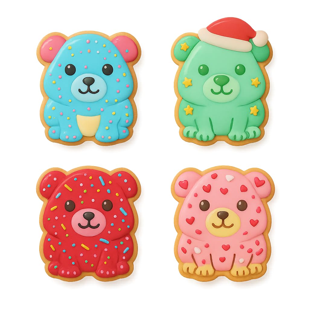 Mighty Gadget Guinea Pig Cookie Cutter & Stamp - 4x3.5" Adorable Pet Design for Animal Lovers (Random Color)