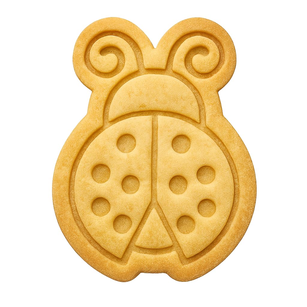 Kawaii Beetle Bug Cookie Cutter - 4x2.96" Fun Baking Design Kit