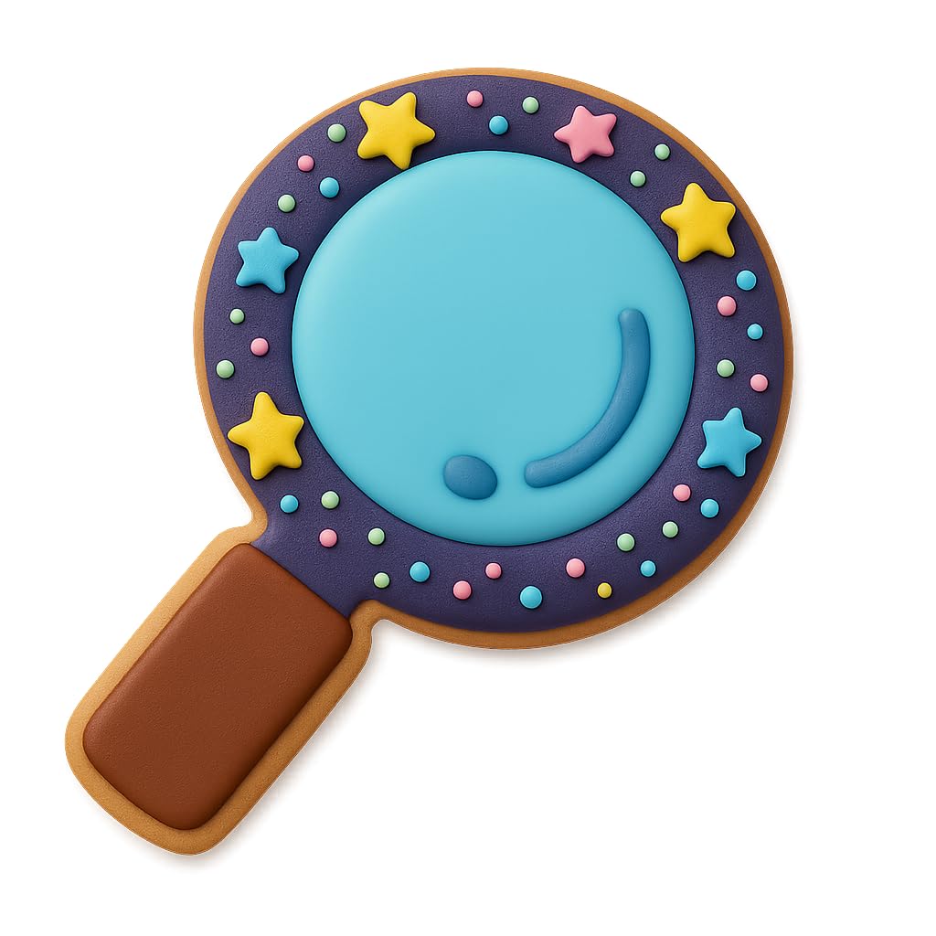 Detective Magnifying Glass Cookie Cutter 4.25x2.33" for Baking Fondant Clay