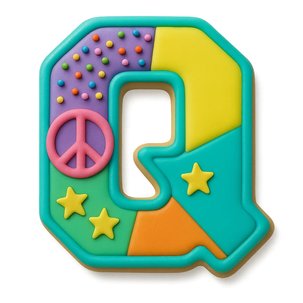 3" Varsity Letter Q Cookie Cutter