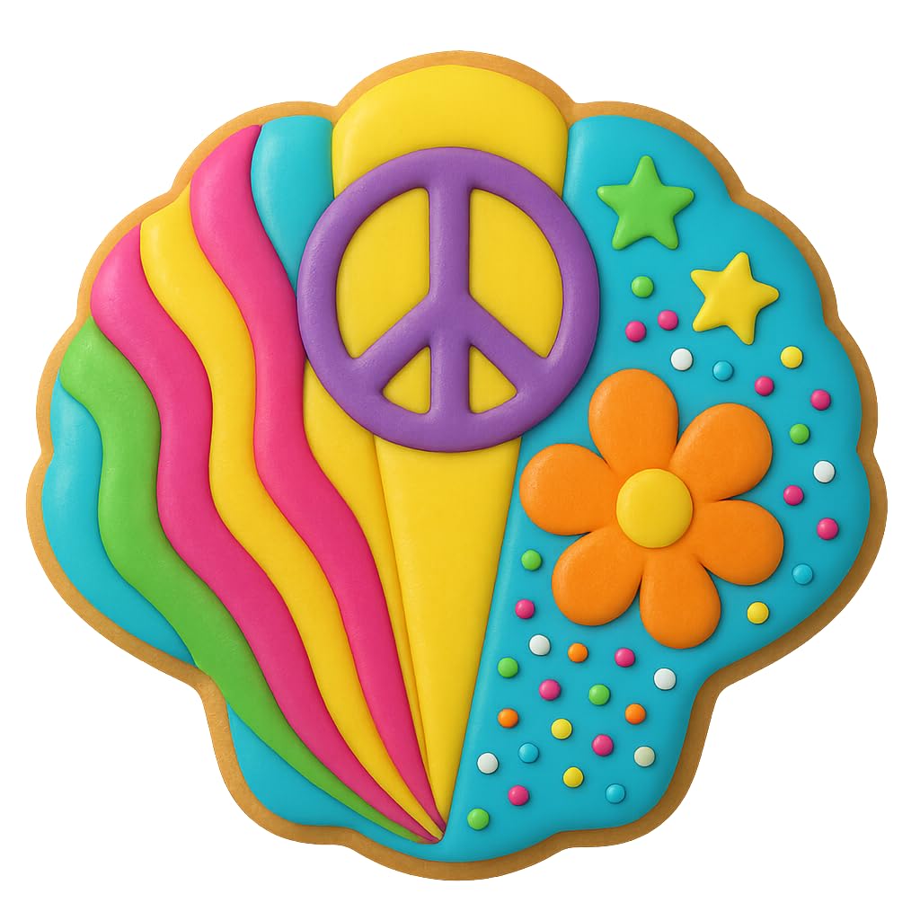 Mighty Gadget Seaside Scallop Seashell Cookie Cutter & Stamp Set - 3.75x3.75 Inches, Ocean-Inspired Baking Tool