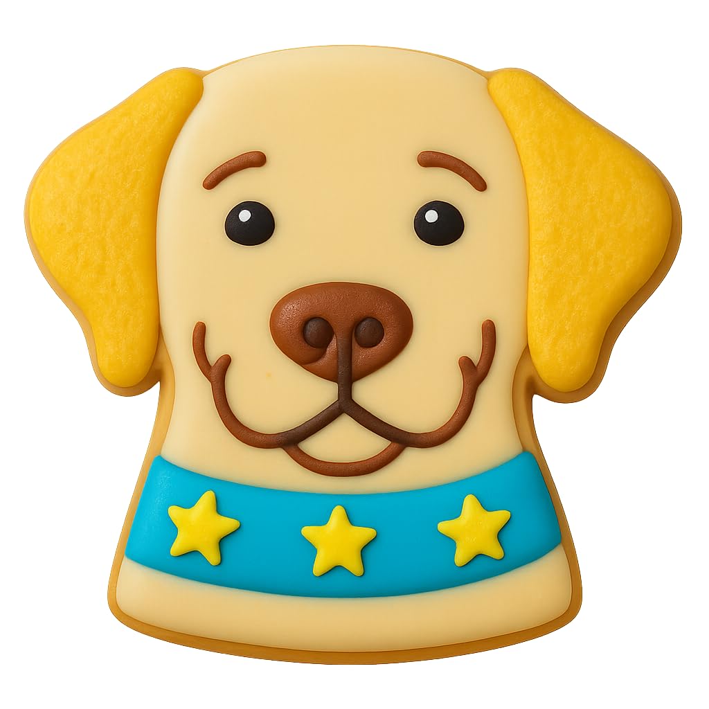 Labrador Retriever Head Cookie Cutter & Stamp - 4x3.38", Pet Treat & Cookie Making Mold (Random Color)