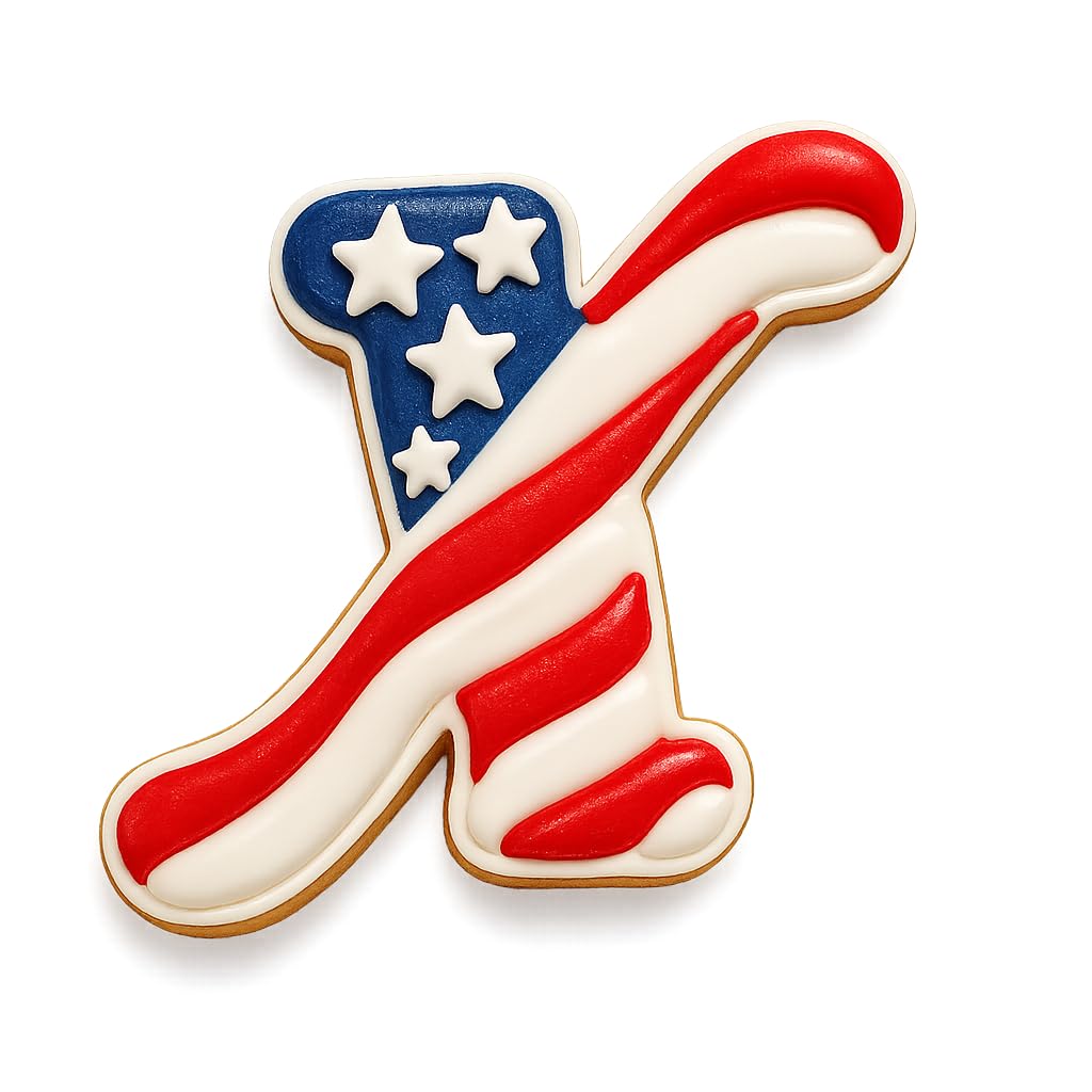 Fancy Cursive Letter Cookie Cutter - 4" Tall Alphabet Baking Mold (Random Color)