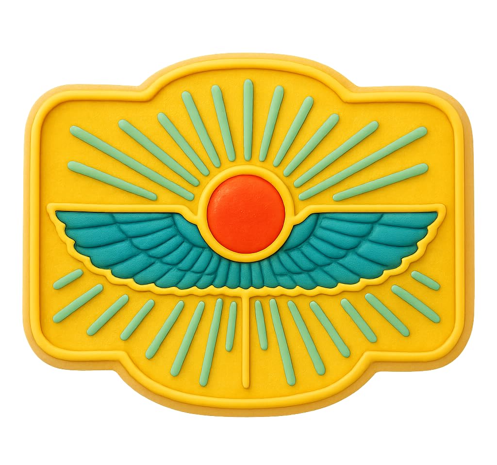 Winged Sun Disk Cookie Cutter - 4x3" Creative Kitchen Design
