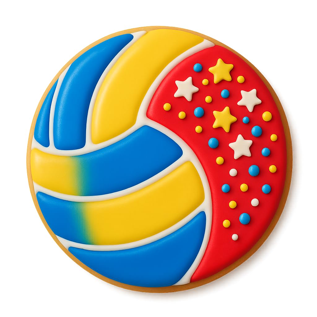 Volleyball Cookie Cutter for Baking & Fondant Clay Gifts Kitchen