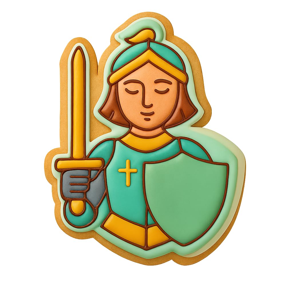 Legendary Joan of Arc Cookie Cutter - 4x3" Premium Quality Set