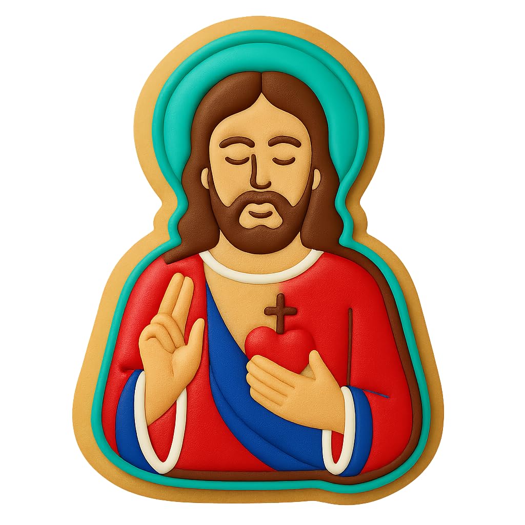 Divine Savior Jesus Cookie Cutter - 4x2.9" Creative Baking Design Set