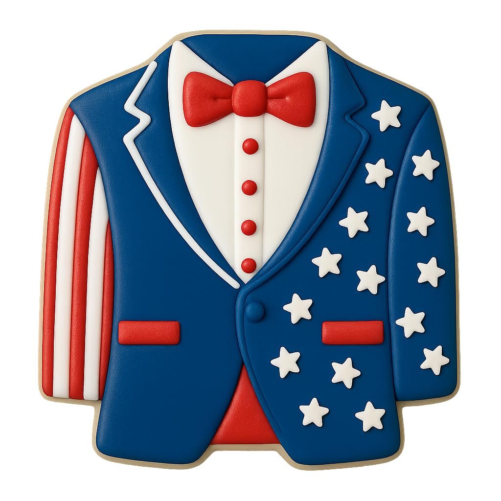 Bow Tie Tuxedo Cookie Cutter – 4x3.69" Stylish Suit Design for Weddings & Events (Random Color)
