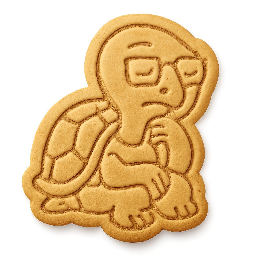 Wise Tortoise Cookie Cutter 4x3.2" Creative Kitchen Baking Tool