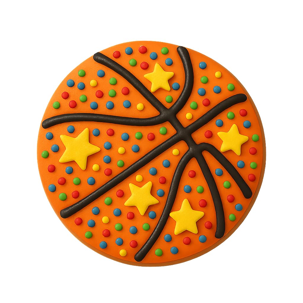 Detailed Basketball Cookie Cutter (2 to 8 inches) - Perfect for Sports-Themed Parties and Crafts