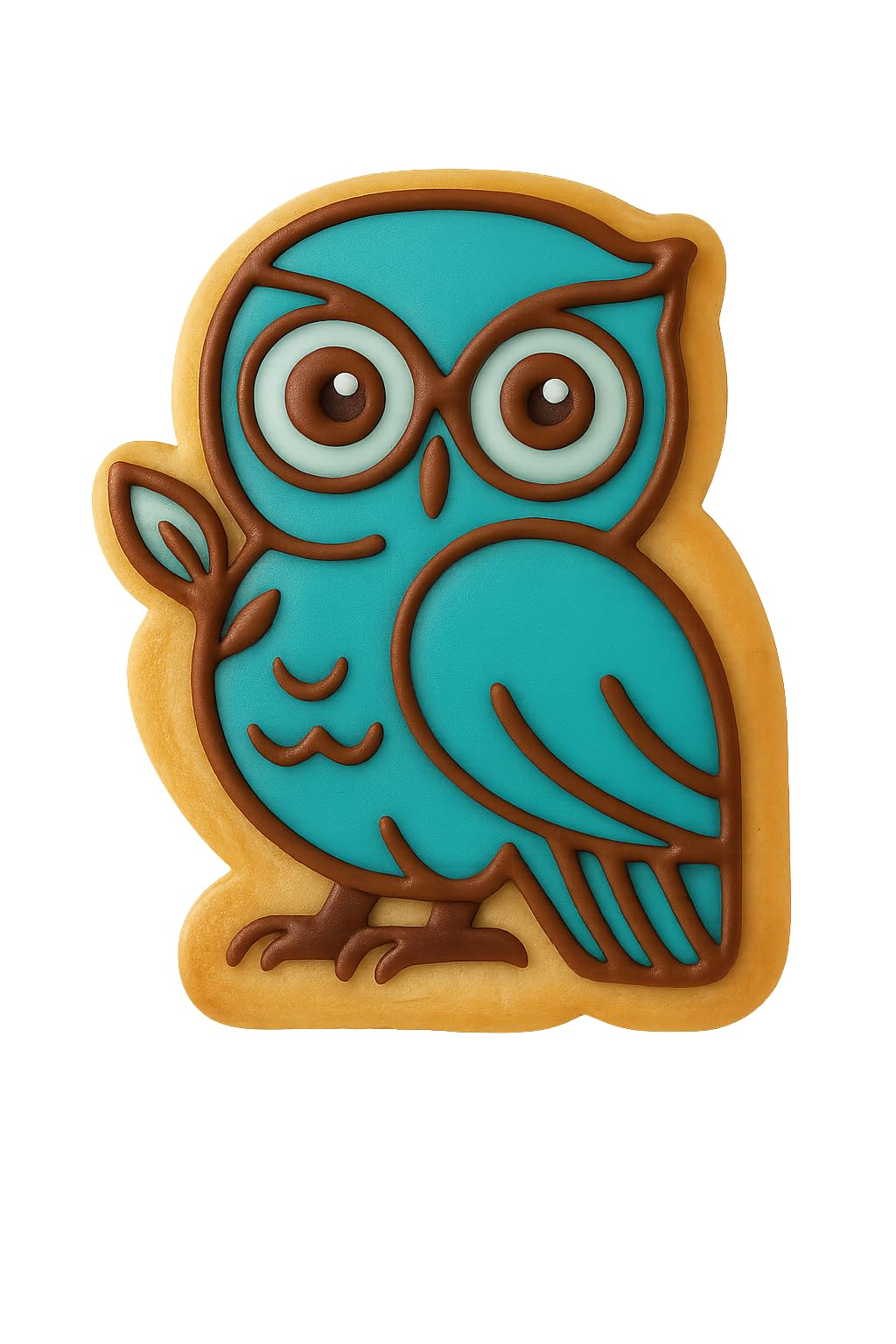 Athena's Owl Cookie Cutter - 4x3.12" Premium Baking Design Kitchen Tool