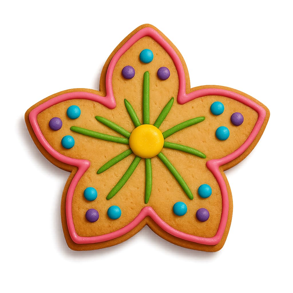 Frangipani Plumeria Flower Cookie Cutter 3.75x3.5" for Baking Fondant Clay