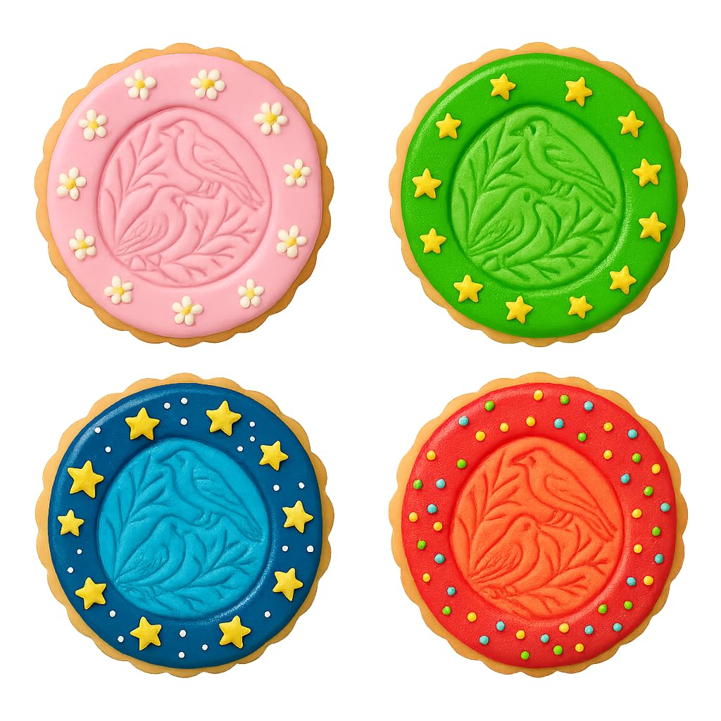 Mighty Gadget Raven and Tree Cookie Cutter & Stamp - 4x4" Intricate Pattern for Nature Enthusiasts (Random Color)