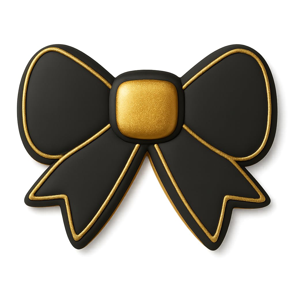 Mighty Gadget Classic Hair Bow Cookie Cutter - 4x3” Pink Ribbon Design