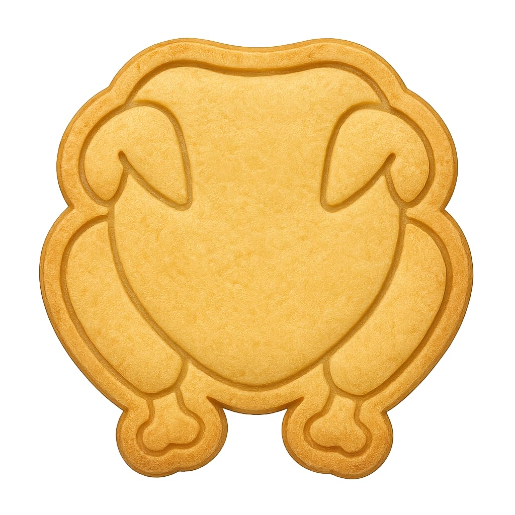 Roast Chicken or Turkey Cookie Cutter - 4x3.5" Creative Kitchen Design