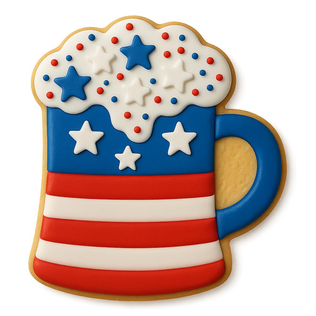 Beer Mug with Foam Cookie Cutter (4x3.5") - Perfect for Beer Lovers, Made in the USA by Mighty Gadget