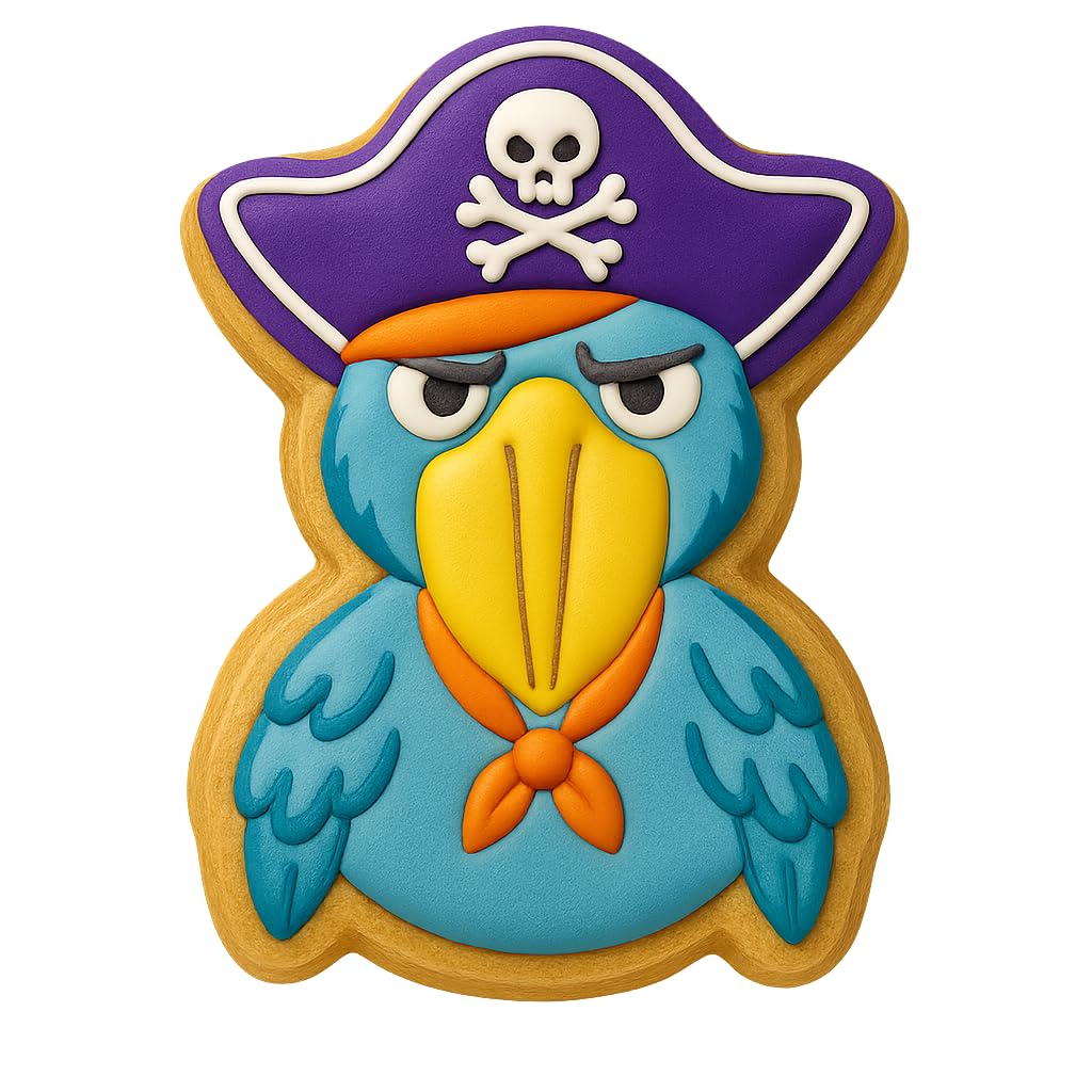 Pirate Shoebill Bird Cookie Cutter - 4x2.88" Fun Kitchen Baking Tool