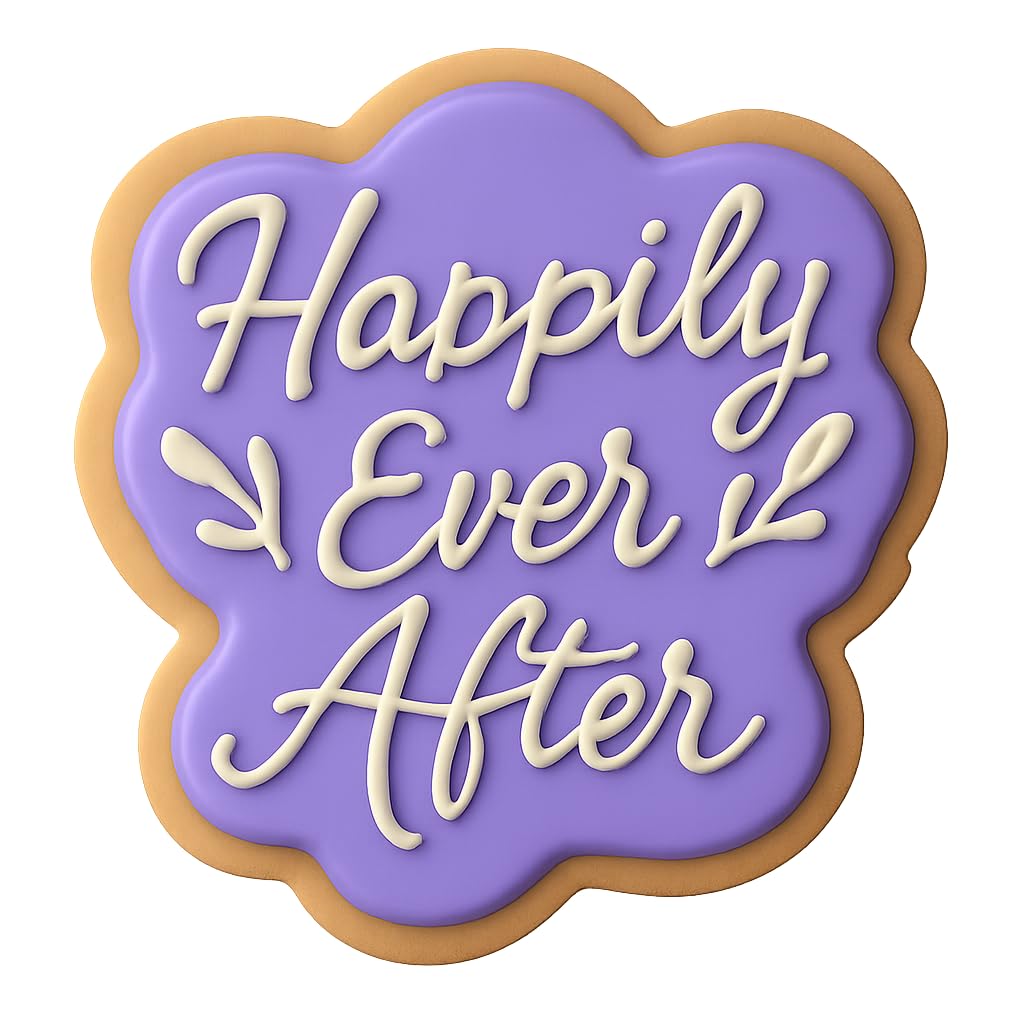 Happily Ever After Cookie Cutter 4x4" Premium Wedding Kitchen Tool
