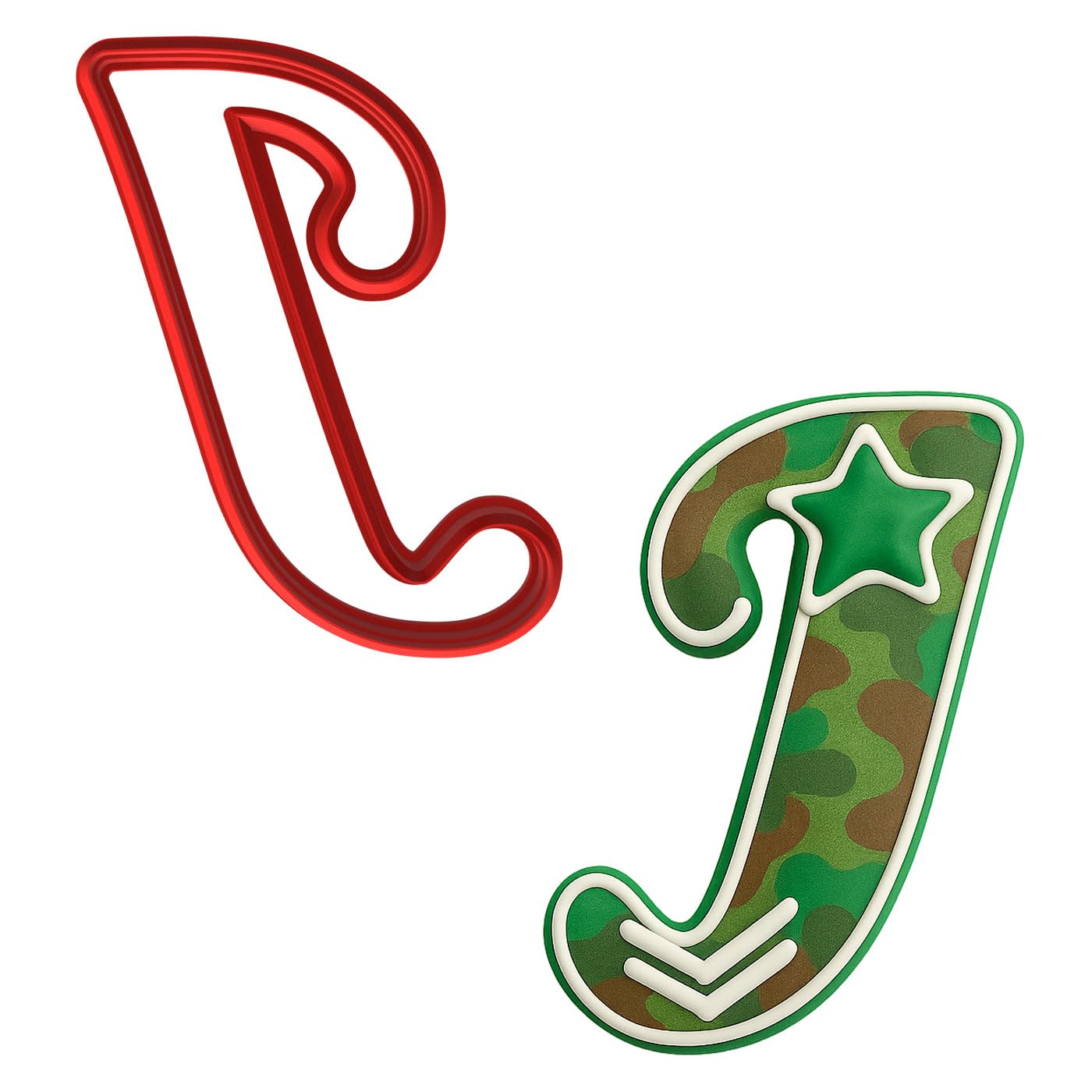 Fancy Cursive Letter Cookie Cutter - 4" Tall Alphabet Baking Mold (Random Color)