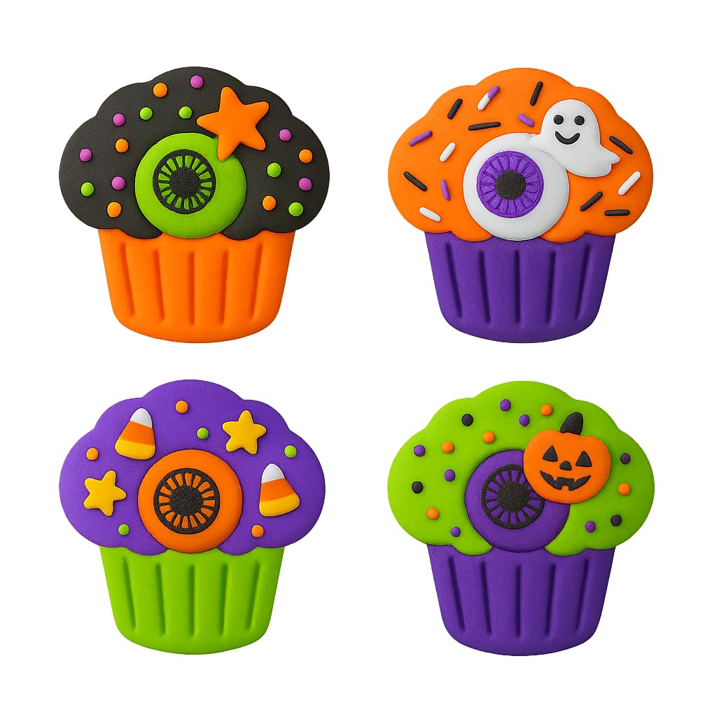 Eyeball Muffin Cookie Cutter & Stamp 4x3.67" for Baking & Fondant Clay Embosser