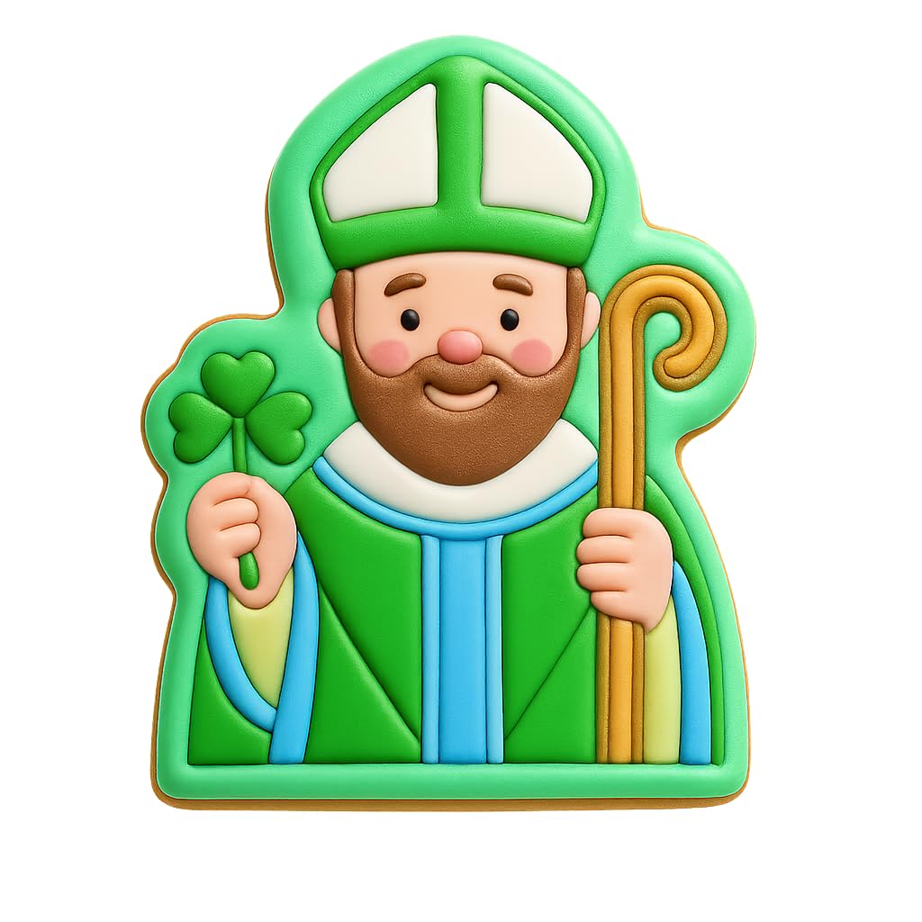 Irish Saint Patrick Cookie Cutter - 4x3.1" Premium Kitchen Tool