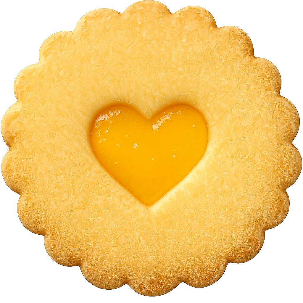 Round Scalloped Heart Linzer Cookie Cutter-4x4" Creative Baking Fun