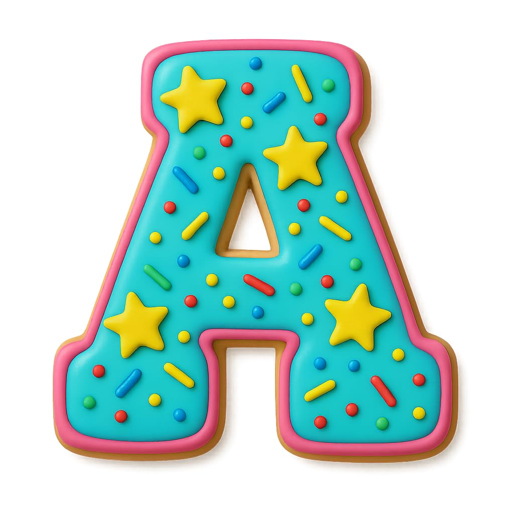 Mighty Gadget 3 inches Varsity Letters Cookie Cutters