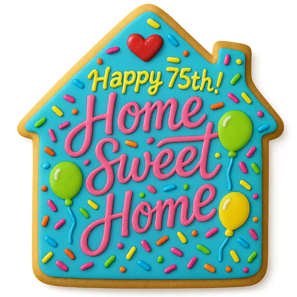 Home Sweet Home Cookie Cutter – Perfect for Housewarming and Home-Themed Baking(3.5 x 2.8 inches) - Random Color