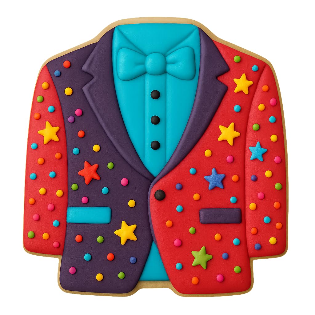 Bow Tie Tuxedo Cookie Cutter – 4x3.69" Stylish Suit Design for Weddings & Events (Random Color)