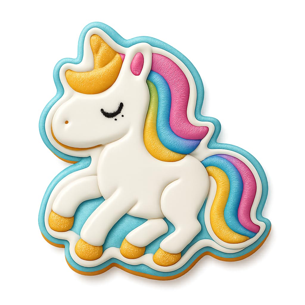 Enchanting Unicorn Cookie Cutter - 4x3.2" Fun Kids Baking Set Delight