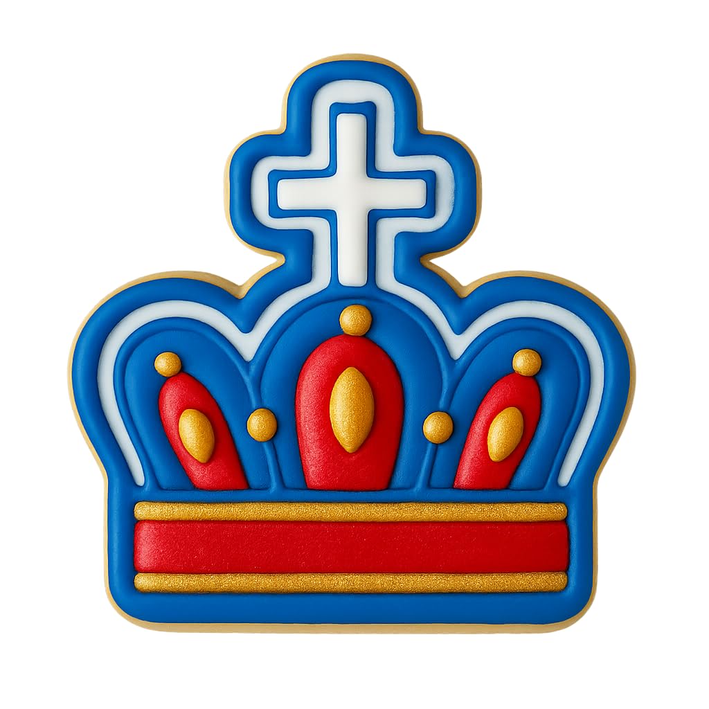 Imperial Crown Cookie Cutter - 4x3.6" Fun Party Baking Kitchen