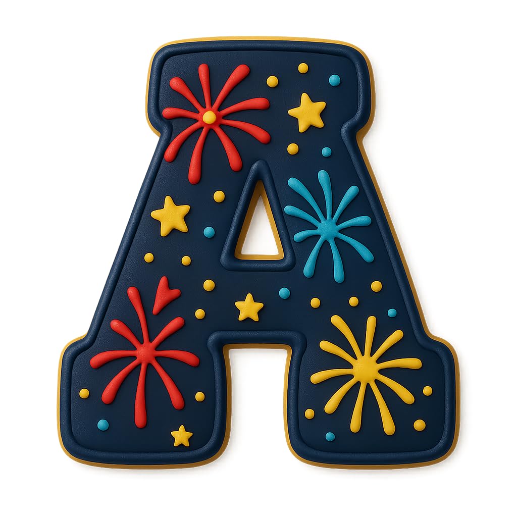 Mighty Gadget 3 inches Varsity Letters Cookie Cutters