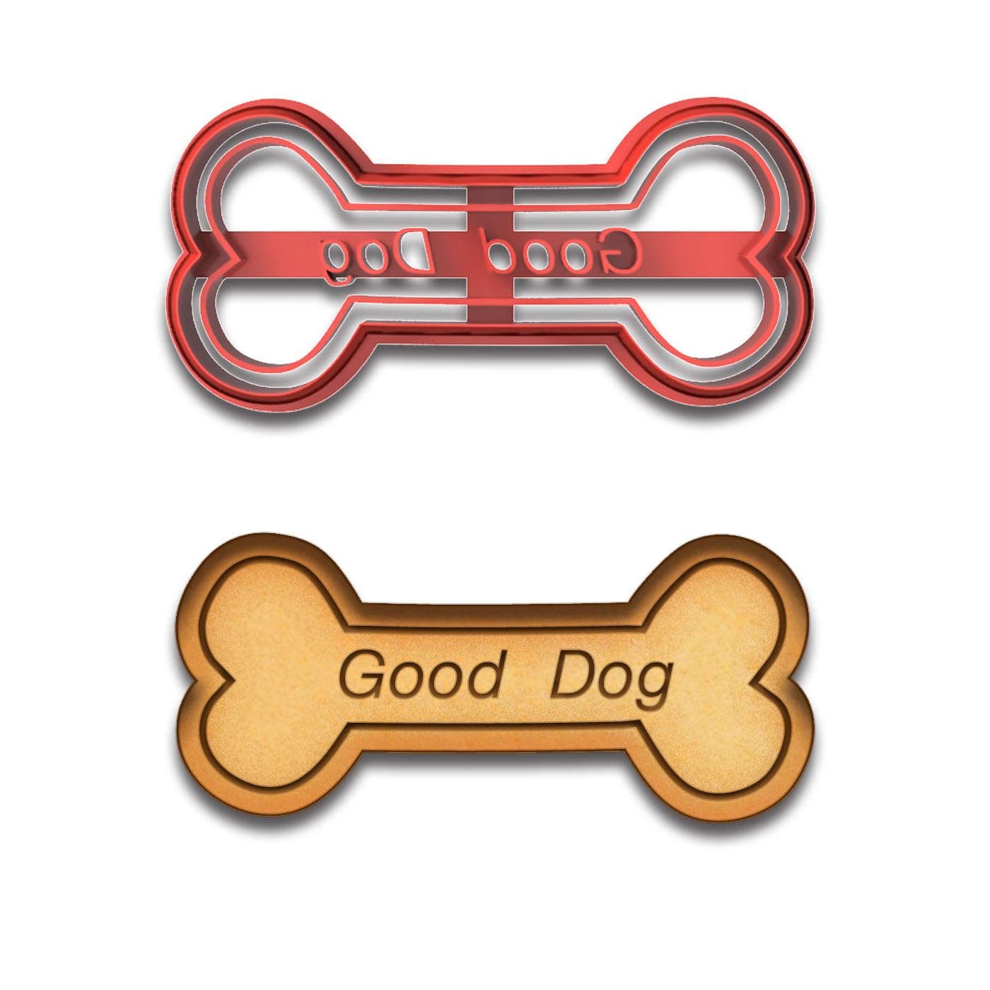 Dog Bone Cookie Cutter - 4x1.75 Inches, Perfect for Dog Treats and Baking Fun