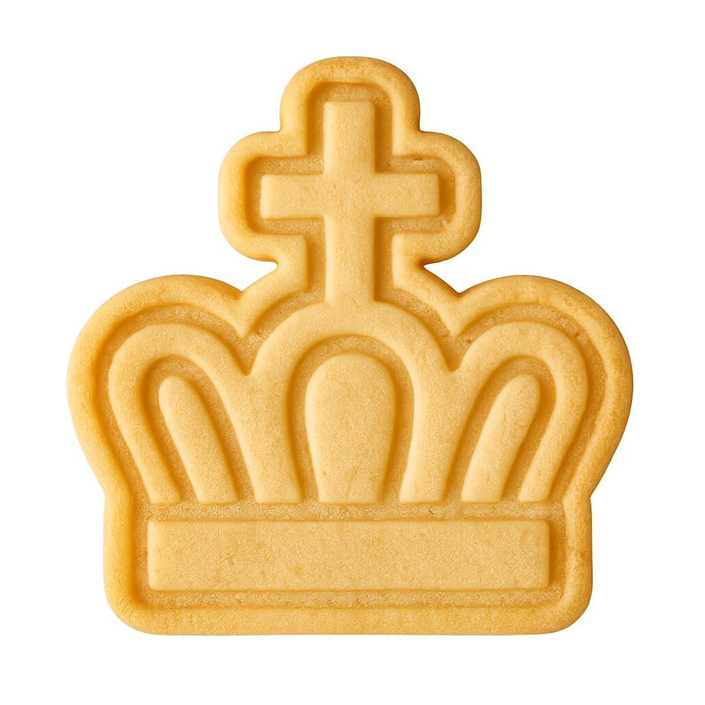 Imperial Crown Cookie Cutter - 4x3.6" Fun Party Baking Kitchen